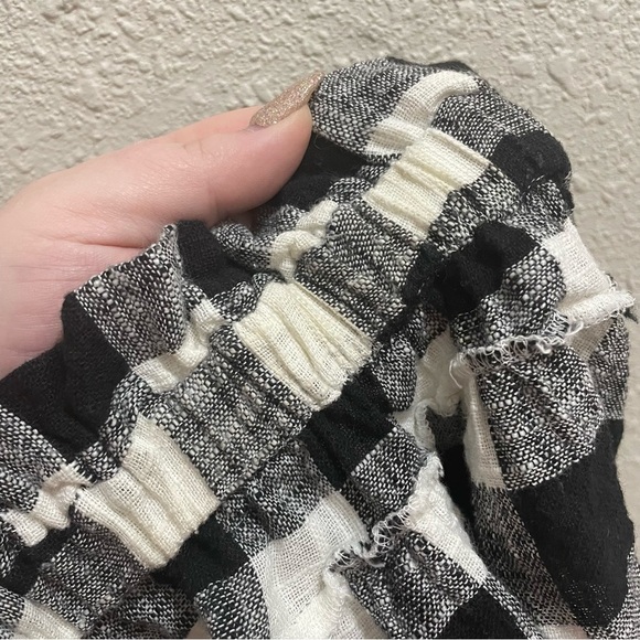 Anthropologie Corey Lynn Calter Gingham Plaid Off the Shoulder Mini Dress - Picture 10 of 12